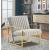 Montgomery Velvet Pinstripe Design Accent Armchair