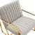 Montgomery Velvet Pinstripe Design Accent Armchair