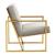 Montgomery Velvet Pinstripe Design Accent Armchair