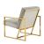 Montgomery Velvet Pinstripe Design Accent Armchair