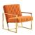 Montgomery Velvet Pinstripe Design Accent Armchair