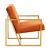 Montgomery Velvet Pinstripe Design Accent Armchair