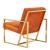 Montgomery Velvet Pinstripe Design Accent Armchair
