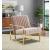 Montgomery Velvet Pinstripe Design Accent Armchair