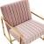 Montgomery Velvet Pinstripe Design Accent Armchair