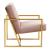 Montgomery Velvet Pinstripe Design Accent Armchair