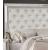 Madison King Size Bed with Leatherette Upholstered Footboard & Headboard