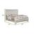 Madison Queen Size Bed with Leatherette Upholstered Footboard & Headboard