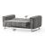 Madison Chenille Convertible Storage Loveseat