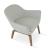 Madison Leatherette Lounge Armchair w/Plywood Base