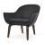 Madison Leatherette Lounge Armchair w/Plywood Base