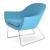 Madison PU Sled Wire Lounge Armchair