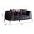 Majestic Shiny Thick Velvet Loveseat