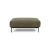 Malloy Fabric Ottoman w/Black Metal Legs