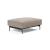 Malloy Fabric Ottoman w/Black Metal Legs