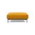 Malloy Fabric Ottoman w/Black Metal Legs