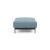 Malloy Fabric Ottoman w/Black Metal Legs