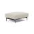Malloy Fabric Ottoman w/Black Metal Legs