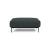 Malloy Fabric Ottoman w/Black Metal Legs