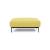 Malloy Fabric Ottoman w/Black Metal Legs