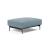 Malloy Fabric Ottoman w/Black Metal Legs