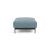 Malloy Fabric Ottoman w/Black Metal Legs