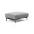 Malloy Fabric Ottoman w/Black Metal Legs