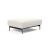 Malloy Fabric Ottoman w/Black Metal Legs