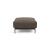 Malloy Fabric Ottoman w/Black Metal Legs