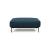 Malloy Fabric Ottoman w/Black Metal Legs