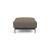 Malloy Fabric Ottoman w/Black Metal Legs