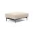 Malloy Fabric Ottoman w/Black Metal Legs