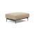 Malloy Fabric Ottoman w/Black Metal Legs