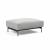 Malloy Fabric Ottoman w/Black Metal Legs