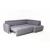 Marburg Fabric L-Shaped Sectional Sofa with Sleeper & Storage, Right Facing Chaise