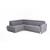 Marburg Fabric L-Shaped Sectional Sofa with Sleeper & Storage, Left Facing Chaise