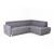 Marburg Fabric L-Shaped Sectional Sofa with Sleeper & Storage, Right Facing Chaise