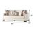 Mardin Woven Microsuede Convertible Storage Sofa