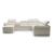 Massimo Leather Sectional Sofa w/Bed and Storage (No Speakers)