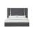 Matisse Fabric Platform Bed w/Mirrored Trim