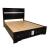 Matrix Wood Veneer King Size Bed with Storage Drawers
