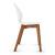 Basil Polypropylene/Leather/Wood Dining Chair