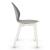 Basil Polypropylene/Leather/Wood Dining Chair