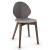 Basil Polypropylene/Leather/Wood Dining Chair