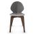 Basil Polypropylene/Leather/Wood Dining Chair