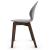 Basil Polypropylene/Leather/Wood Dining Chair
