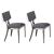 Mavis Mid-century Modern Fabric Side Chair w/Floating Back