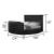 Maya Velvet Upholstered King Size Bed with TV Stand