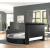 Maya Velvet Upholstered Queen Size Bed with TV Stand