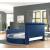 Maya Velvet Upholstered King Size Bed with TV Stand